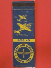 Army Air Forces Matchbook Cover - B.T.C. #5  / Kearns, Utah