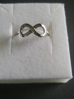 Sterling silver infinity ring size 8 — photo 2
