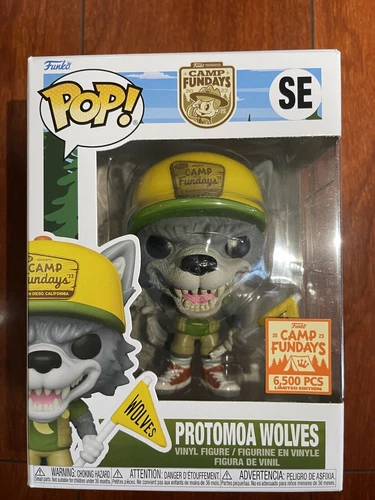 Camp Fundays 2023 Protomoa Wolves Mascot Funko Pop! SDCC Box of Fun 6500 Pcs