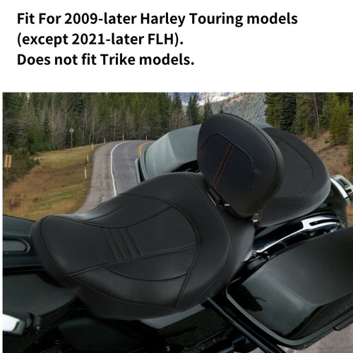 Driver Passenger Seat Rider Backrest Fit For Harley CVO Street Road Glide 09-23 - Picture 3 of 15