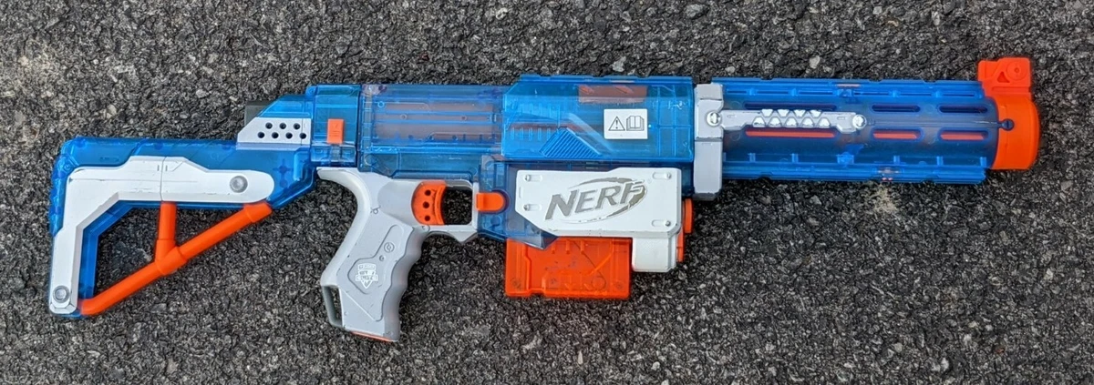 Nerf N-strike Attack Unit Pistola Lançador Azul