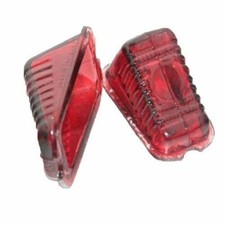 Pair Lucas Type L471 Rear Tail Stop Light Red Glass Lens Morris Minor Oxford