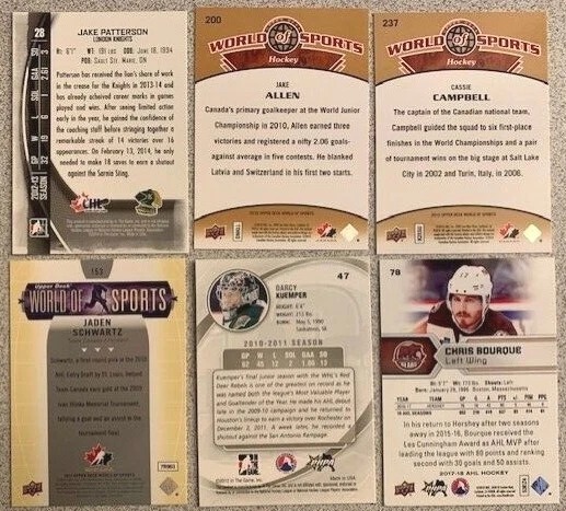 Hockey PROSPECTS - 2010 to Present - Various Players - You Pick - Free S/H - Image 2 of 2