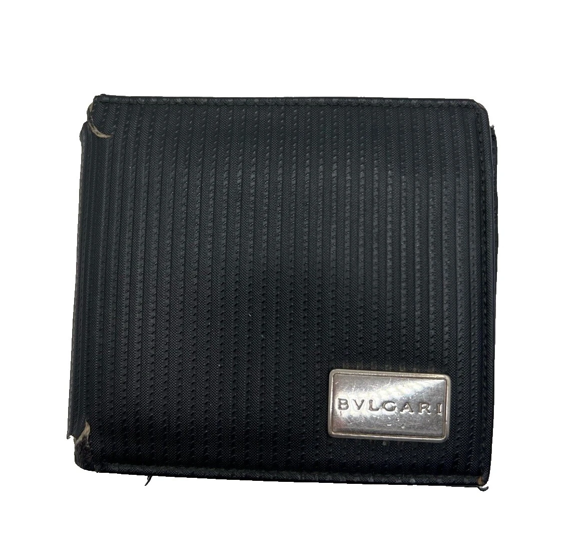 Bvlgari carteras de cuero para hombres con tarjeta de crédito