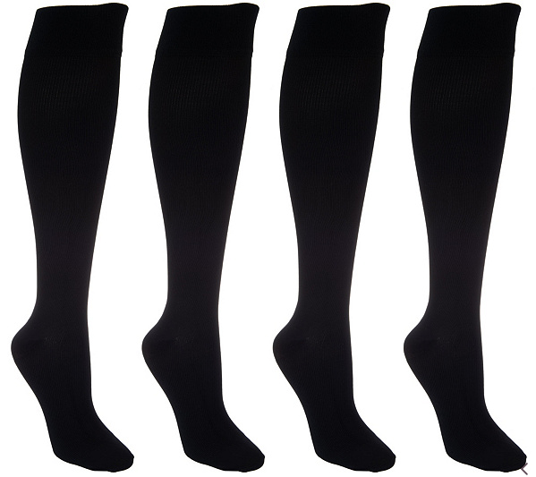 Legacy Graduated Compression Socks 4 PackBlack/Black/Black/BlackM/LA294527 eBay