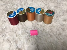 5 Large Spools Of 300 Yds. Multicolored Thread