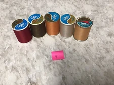 5 Large Spools Of 300+ Yds. Multicolored Thread