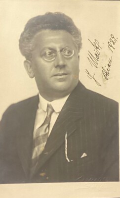GEORG MAIKL,eigenhändig signiertes schönes altes ELLINGER-Foto,1929