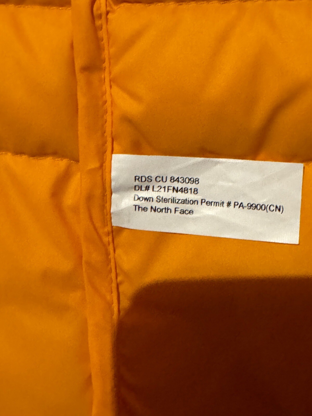 The North Face Men's Bettaforca Down Hooded Jacket Size Large Oran