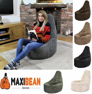 Großer Jumbo Sitzsack Cord Stuhl Gamer Sitzsack Erwachsene Gaming Pod Big Arm Cordrouy