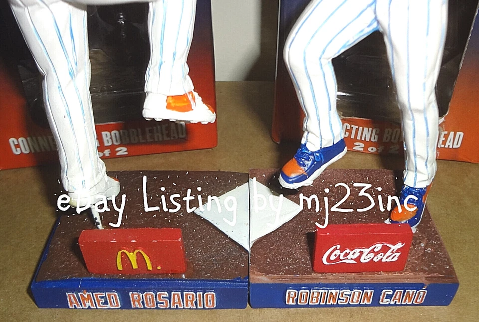 AMED ROSARIO ROBINSON CANO BOBBLEHEAD NEW YORK METS SGA HIGH FIVE SET YANKEES Foto 3 de 3