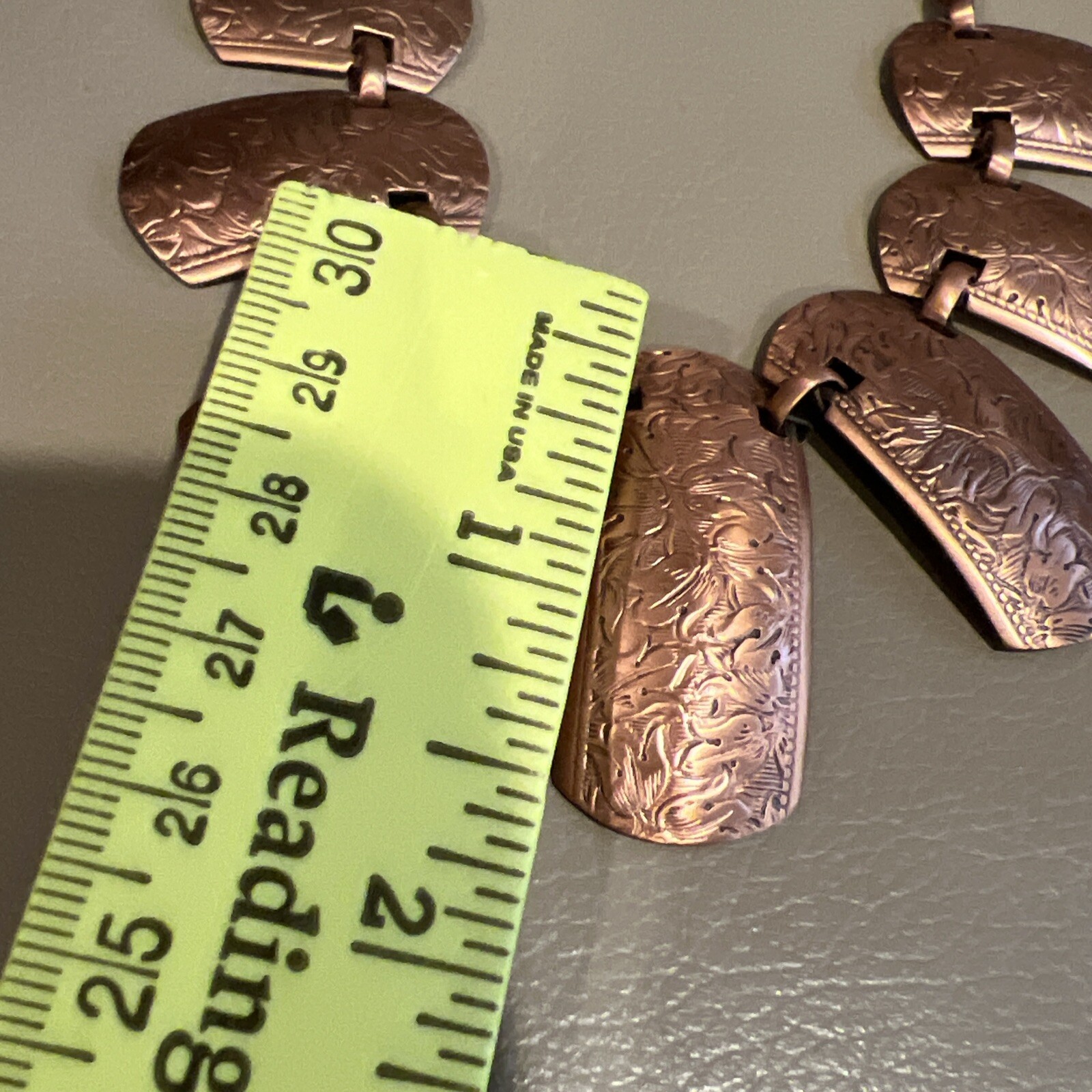 Marked Solid Copper 18” Necklace 7718 - image 3