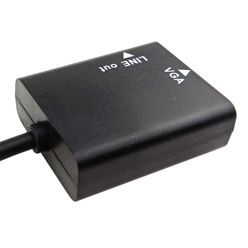 HDMI to VGA Adapter 15pin D-Sub Female Output 1080P Video Audio Port Converter - Picture 5 of 7