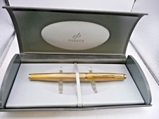 Parker Vintage 75 Gold Barleycorn Fountain Pen-fine point--uninked-French