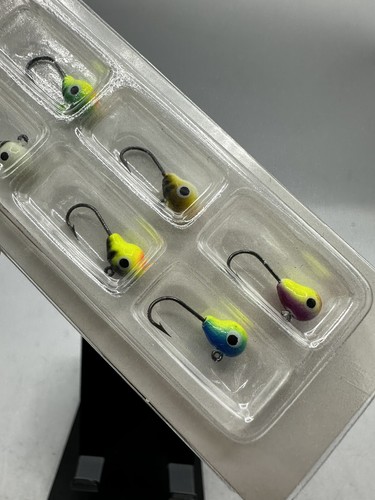 VMC TTJ G6 Tungsten Tubby Ultra Glow Jig Kit 6 baits on one card 1/16 oz #10 - Picture 5 of 8