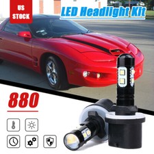 880 100w Led Fog Light White 6000k 2x Bulbs For Pontiac Firebird 1993-2002