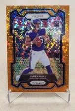 Jaren Hall RC Orange Disco 2023 Panini Prizm #367 Minnesota Vikings Rookie