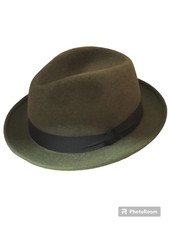 CAPPELLO IN FELTRO BORDATO CON NASTRO