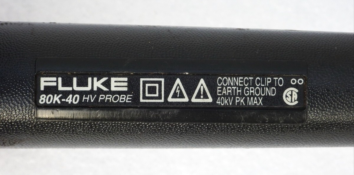 FLUKE MODEL 80K-40 HV ELECTRIC CURRENT HIGH VOLTAGE PROBE | eBay