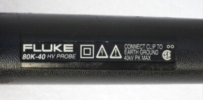 FLUKE MODEL 80K-40 HV ELECTRIC CURRENT HIGH VOLTAGE PROBE | eBay