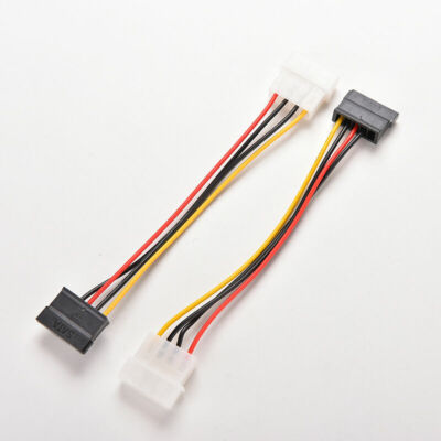 4-Pin IDE Molex zu 15-Pin Serial ATA SATA Festplatte Power Adapter Kabel