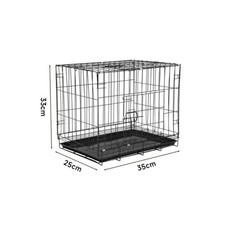 Image of Dog Cage Puppy Training Crate Pet Carrier Small Medium Large XL Metal Wire Cages