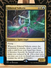 MTG - Ethereal Valkyrie. Kaldheim Commander. Rare White & Blue Creature - Angel.