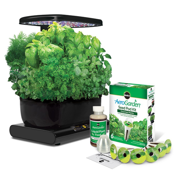 AeroGarden Harvest 2015 With Gourmet Herb Seed Pod Kit Black 2day