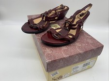Sandalias de cuña Sofft ADARA vino/borgoña/rojo charol SLINGBACK 10 M
