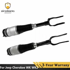 Pair Front Air Suspension Shock Struts Fit Jeep Grand Cherokee WK WK2 2011-2015