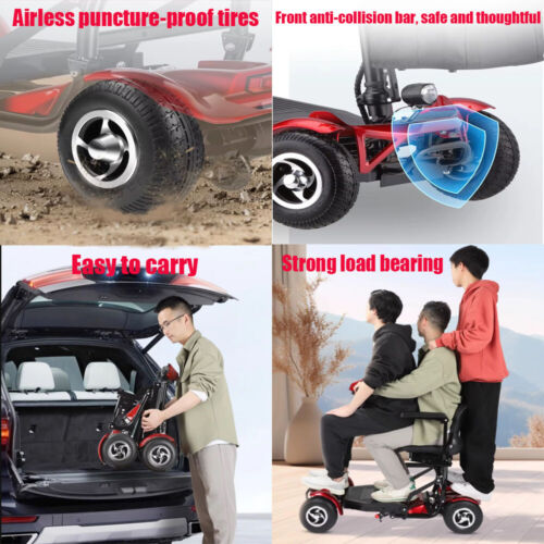 4Wheel Electric Mobility Scooter Electric Motorised Power Light Portable Folding - Picture 5 of 15