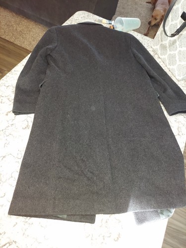 Adolfo Wool Cashmere Blend Overcoat in Gray - L Old Money Luxury - Picture 4 of 13