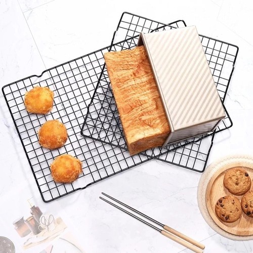 Steel Cooling Rack Black Cake Cooler New Baking Tray - Bild 9 von 14