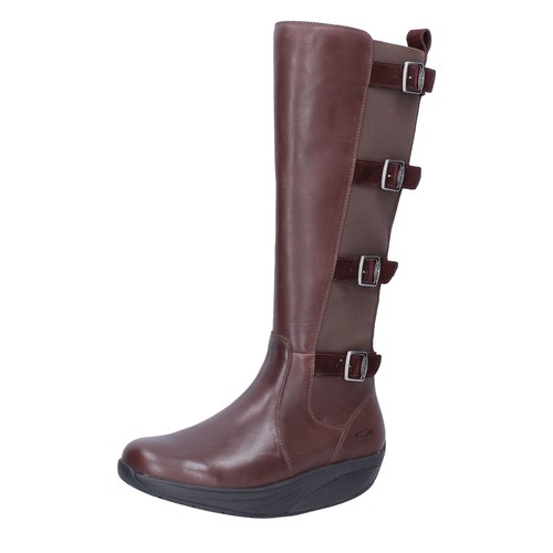 scarpe donna MBT 35 EU stivali marrone pelle tessuto performance BT292 |  eBay