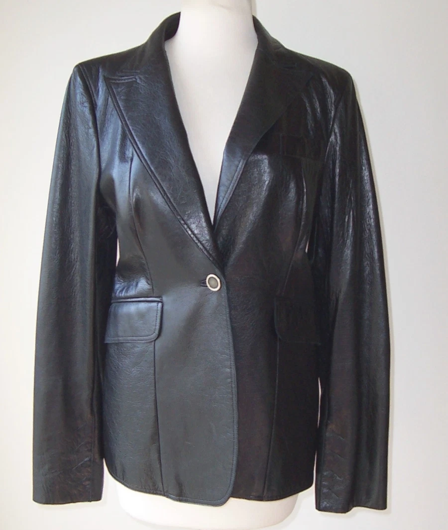 Costume National Coats, Jackets & Vests Leather Outer Shell for