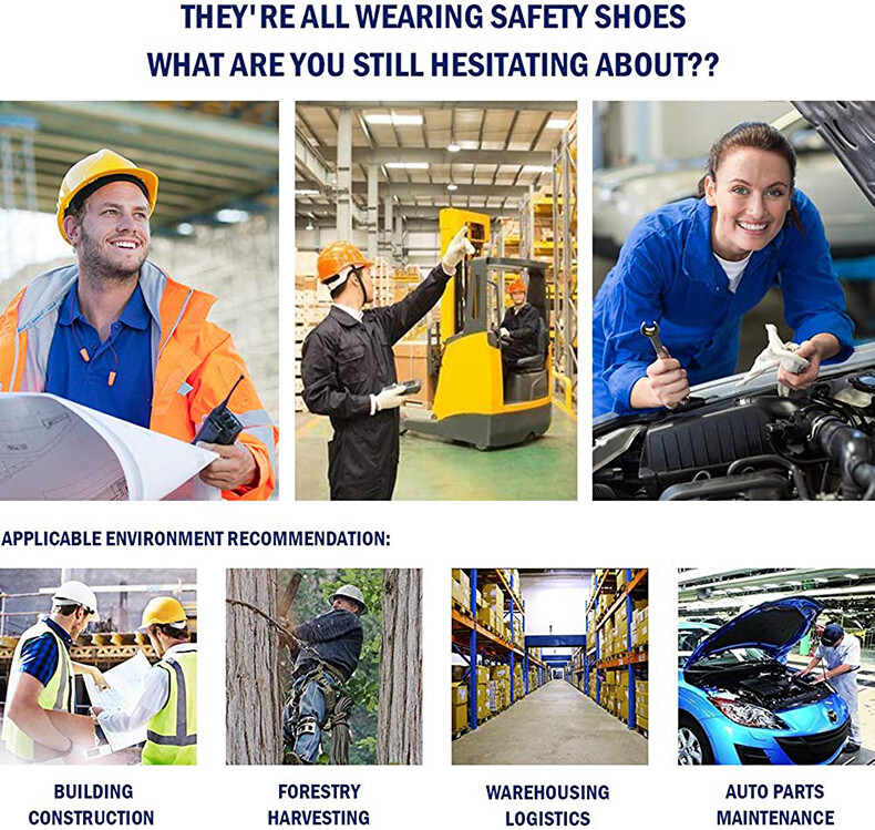 Men Steel Toe Work Safety Shoes Indestructible High Top Boots Non Slip Sneakers