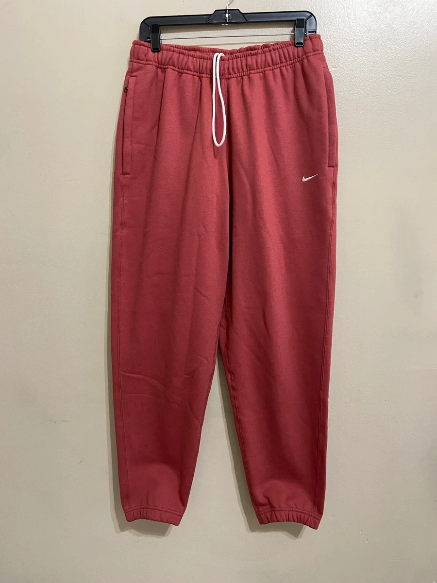 Nike Nikelab NRG Solo Swoosh Fleece Pants Canyon Rust Mens L Tall