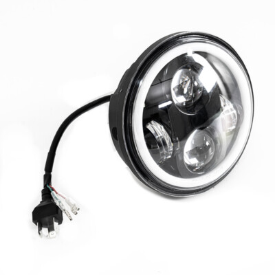 DOT 7 inch Motorcycle LED Headlight Hi-Lo Halo for Honda Shadow Spirit