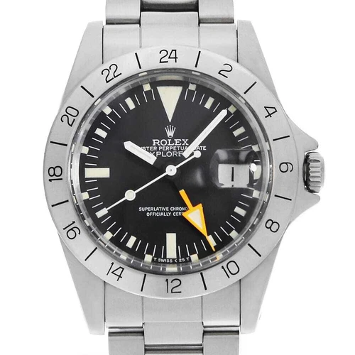 ROLEX Explorer II 1655 Black All Tritium Mark 5 Dial Mark 3 Bezel 63 Number ...