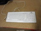 ALPHATRON KR-6150 QWERTY X-Slim Medical Keyboard White Weiss USB Tastatur