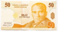 Turkey 50 Lirasi 2005 P-220  EF+ (Rare)