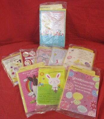 46 Expressions Hallmark Easter Cards/Envelopes NEW $3.89 9 TYPES GRANDAUGHTER