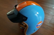 MOTORRADHELM STURZHELM GULF GR. L UNBENUTZT A...