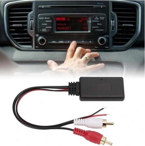 Adattatore Autoradio BLUETOOTH 12V AUX Radio RCA Auto Cavo Universale St N2C4 - Foto 7 di 11