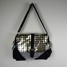Baby Diaper Bag Kalencom Laminated Buckle Bag Black Gold Changing Pad Bottle Bag