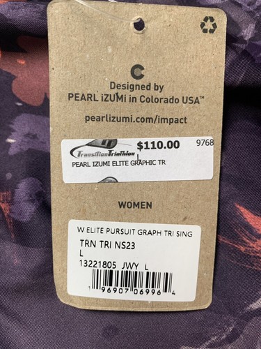 Pearl Izumi Cycling Jersey Women L Sleeveless Breathable Stretch 1/4 Zip 110 NWT - Picture 18 of 18