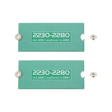2 PCS M.2 NGFF NVMe Length Extend Adapter 22302280 SSD Bracket Card Plate