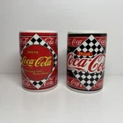 Vintage 90s Coca Cola Ceramic Salt And Pepper Shakers 1995 Enesco Coke