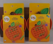 GiggleScape Silicone Lace The Apple Educational Toy Ages 3 Fine Motor Set Of 2
