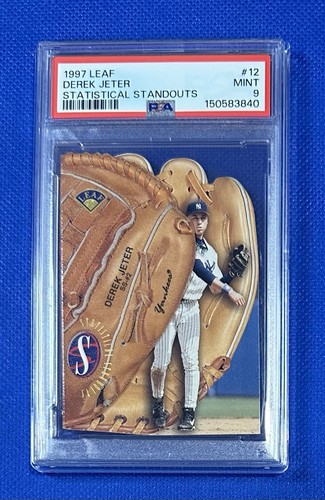 1997 Leaf - Statistical Standouts Derek Jeter #12 /1000 PSA 9 New Slab! 🔥